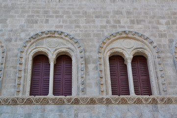 Antique ancient architectural details of Europe