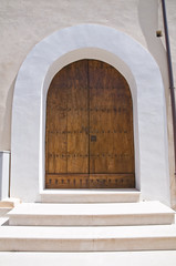 Wooden door. Tursi. Basilicata. Italy.