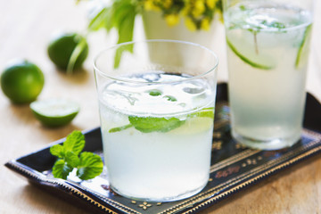 Lime with soda juice