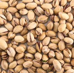 Pistachio covered surface background