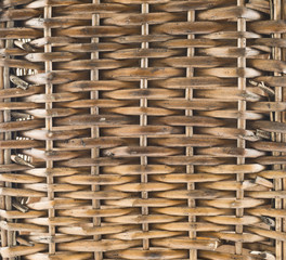Wicker wooden basket texture background