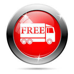 Free delivery truck icon