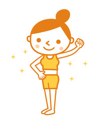 美容イメージ（オレンジ）