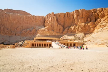 Fotobehang Temple of Queen Hatshepsut near the Valley of the Kings in Egypt © Patryk Kosmider