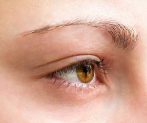 Obraz premium Girl eye close-up.