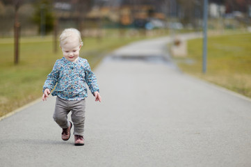 Adorable toddler girl portrait