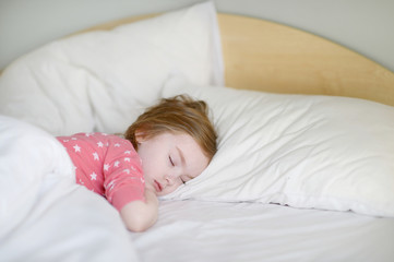 Adorable little girl sleeping
