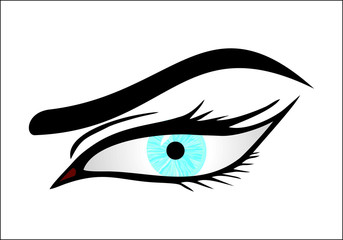 woman eye