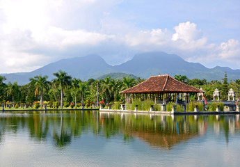Fototapeta premium Taman Ujung water palace on Bali