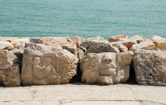 Rocks at Caorle Seafront