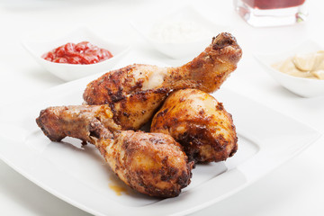 Chicken Drumsticks. Selective focus