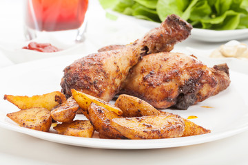 Chicken Drumsticks. Selective focus