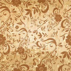 Seamless vintage floral background
