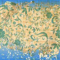 Seamless vintage floral background