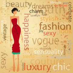 Sexy girl illustration