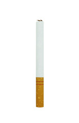 Cigarette on white background