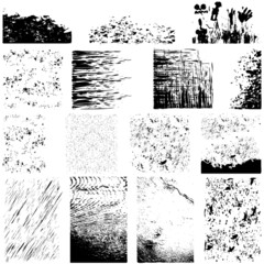 Large set of grunge textures