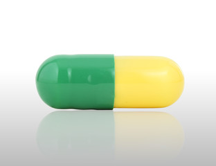 close-up capsule pill