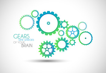 Concept mechanic Gear illustration.