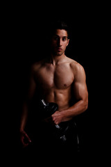 Fototapeta na wymiar portret of a muscular young man