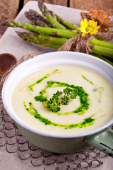 Spargelcremesuppe