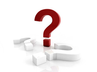 3d rendering of Question Mark