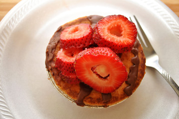 Mini Strawberry Pie for One