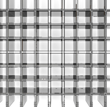 Empty glass grid