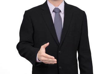 business man portrait isolated on white