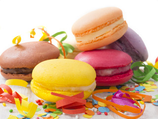 colorful macaroons