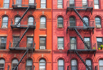 Obraz na płótnie Canvas The detail of New York buildings