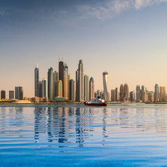 City panorama in Dubai