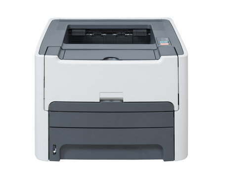 Laser printer isolated with clipping path