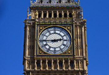 Fototapeta na wymiar Big Ben Clock Face in London