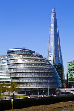 City Hall And The Shard In London