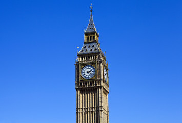 Fototapeta na wymiar Big Ben (Houses of Parliament) w Londynie