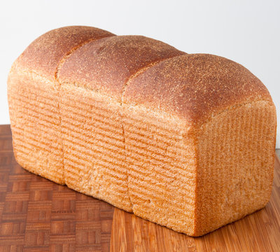 Loaf of fresh white bread