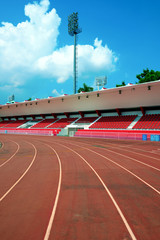 running track in small stadium © jeerawat