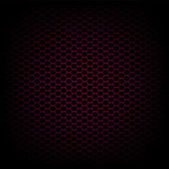 Black and red carbon abstract geometric background, vector