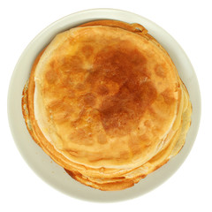 Russian Pancakes Blini at the plate