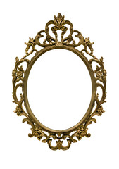 Gold frame vintage style