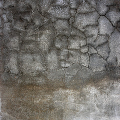 Old concrete wall with cracks.