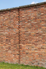 An Expansion Joint in a Traditionally Built Brick Wall.