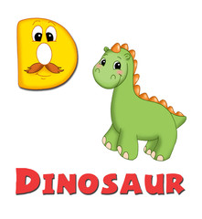 alfabeto, dinosauro