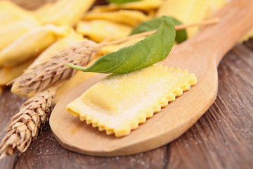 raw fresh ravioli