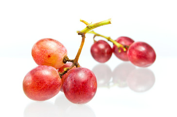 red grape isolated on white background