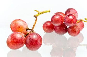 red grape isolated on white background