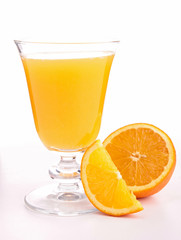 isolated orange juice