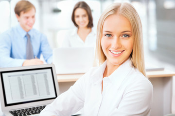 Obraz premium Business woman at office