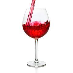 Red wine glass